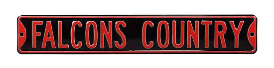 Atlanta Falcons Steel Street Sign-FALCONS COUNTRY    