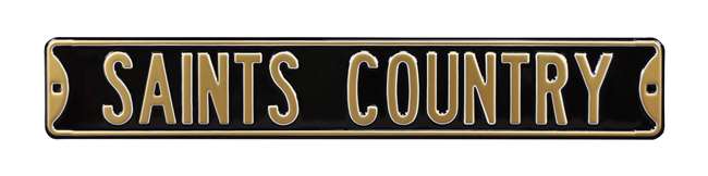 New  Orleans Saints Steel Street Sign-SAINTS COUNTRY    