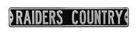 Las Vegas Raiders Steel Street Sign-RAIDERS COUNTRY    