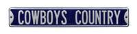 Dallas Cowboys Steel Street Sign-COWBOYS COUNTRY    