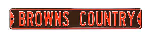 Cleveland Browns Steel Street Sign-BROWNS COUNTRY    