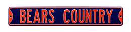 Chicago Bears Steel Street Sign-BEARS COUNTRY    