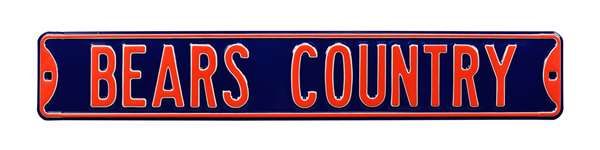 Chicago Bears Steel Street Sign-BEARS COUNTRY    