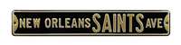 New  Orleans Saints Steel Street Sign-NEW ORLEANS SAINTS AVE    