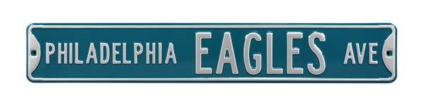 Philadelphia Eagles Steel Street Sign-PHILADELPHIA EAGLES AVE    