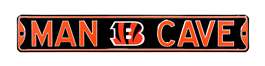 Cincinnati Bengals Steel Street Sign with Logo-MAN CAVE   