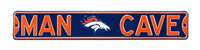 Denver Broncos Steel Street Sign with Logo-MAN CAVE   