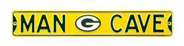 Green Bay Packers Steel Street Sign with Logo-MAN CAVE   