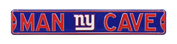 New York Giants Steel Street Sign with Logo-MAN CAVE   