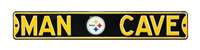 Pittsburgh Steelers Steel Street Sign with Logo-MAN CAVE   