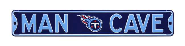 Tennessee Titans Steel Street Sign with Logo-MAN CAVE   