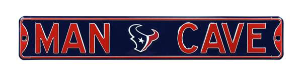 Houston Texans Steel Street Sign with Logo-MAN CAVE   
