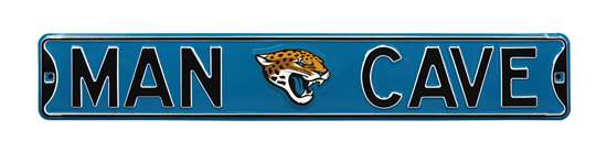 Jacksonville Jaguars Steel Street Sign with Logo-MAN CAVE   