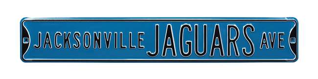 Jacksonville Jaguars Steel Street Sign-JACKSONVILLE JAGUARS AVE    