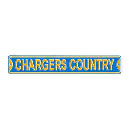 Los Angeles Chargers Steel Street Sign - CHARGERS COUNTRY 2020   