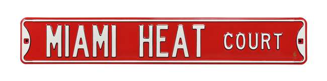 Miami Heat Steel Street Sign-MIAMI HEAT CT    