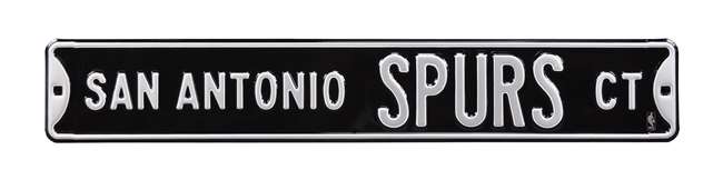 San Antonio Spurs Steel Street Sign-SAN ANTONIO SPURS CT    