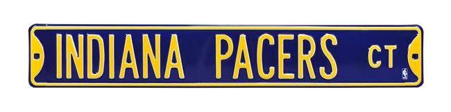 Indiana Pacers Steel Street Sign-INDIANA PACERS CT