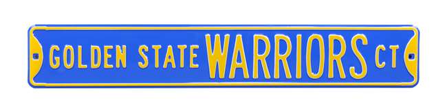 Golden State Warriors Steel Street Sign-GOLDEN STATE WARRIORS CT    