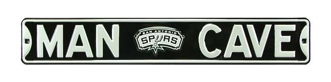 San Antonio Spurs Steel Street Sign with Classic Logo-MAN CAVE    