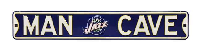 Utah Jazz Steel Street Sign with Logo-MAN CAVE    