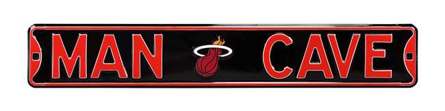 Miami Heat Steel Street Sign with Logo-MAN CAVE    