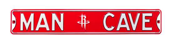Houston Rockets Steel Street Sign with Logo-MAN CAVE    