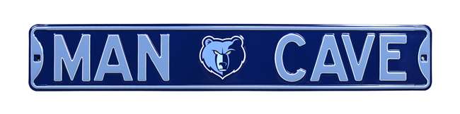 Memphis Grizzlies Steel Street Sign with Logo-MAN CAVE    