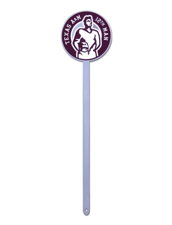 Texas A&M Aggies Laser Cut Steel Garden Stake-12th Man   