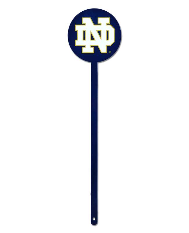 Notre Dame Laser Cut Steel Garden Stake-ND on Navy