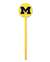 Michigan Wolverines Laser Cut Steel Garden Stake-Yellow