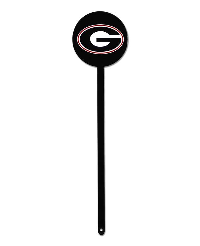 Georgia Bulldogs Laser Cut Steel Garden Stake-Black