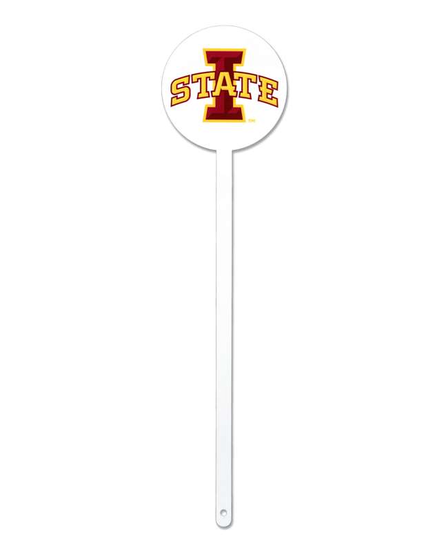 Iowa State Cyclones Laser Cut Steel Garden Stake-White