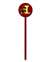 Iowa State Cyclones Laser Cut Steel Garden Stake-Red   