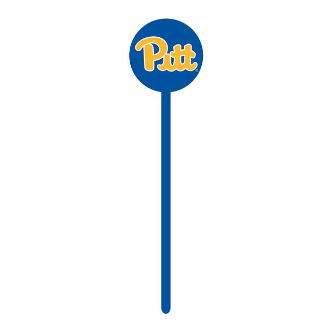 Pittsburgh Panthers Laser Cut Steel Garden Stake-Primary Logo on Blue