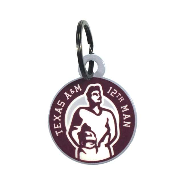 Texas A&M Aggies Laser Cut Logo Steel Key Ring-12th Man   