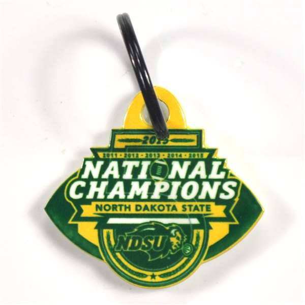 North Dakota State Laser Cut Logo Steel Key Ring-2015 Champs