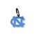 North Carolina Tar Heels Laser Cut Logo Steel Key Ring-Primary Logo   