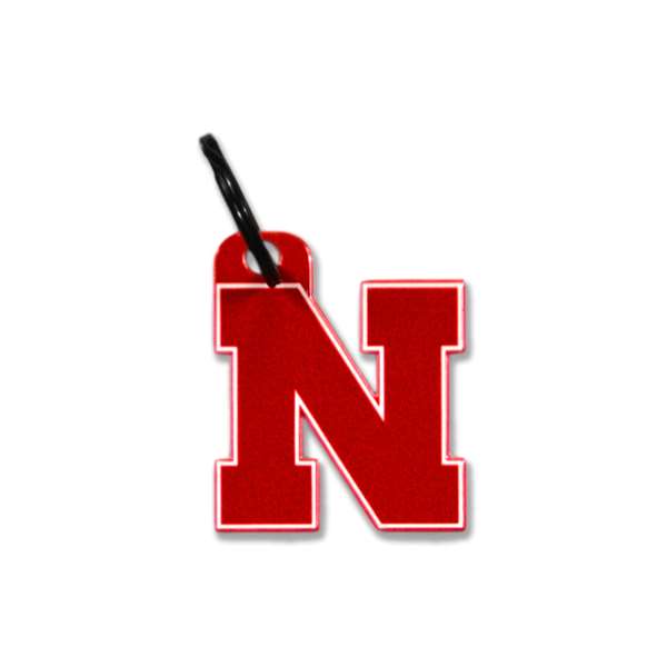 Nebraska Cornhuskers Laser Cut Logo Steel Key Ring-Primary Logo