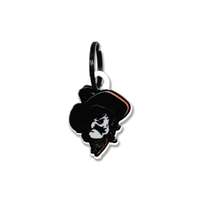 Oklahoma State Cowboys Laser Cut Logo Steel Key Ring-Shadow Pete   