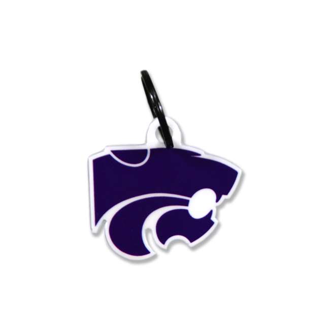 Kansas State Wildcats Laser Cut Logo Steel Key Ring-Primary Logo   