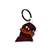Virginia Tech Hokies Laser Cut Logo Steel Key Ring-Hokie Bird Head   