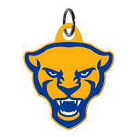 Pittsburgh Panthers Laser Cut Steel Key Ring-Panther Head   