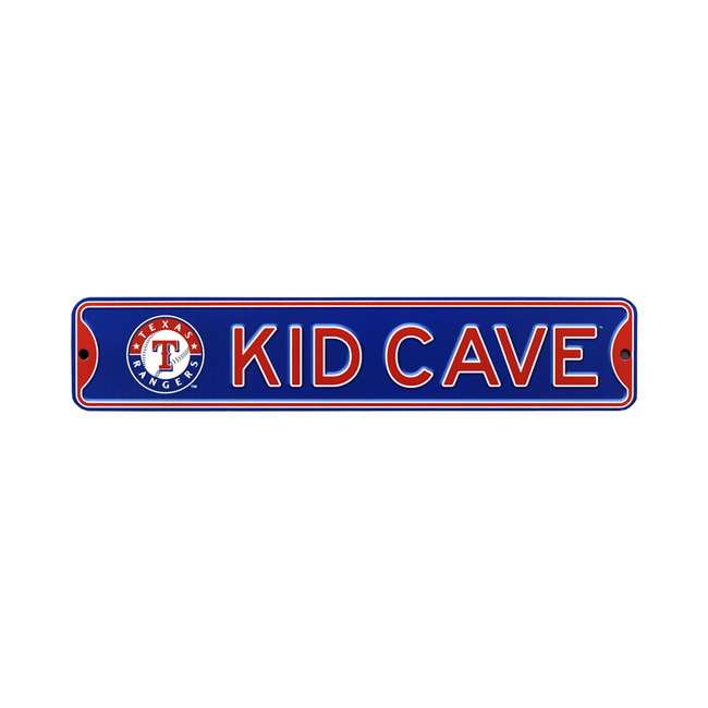 Texas Rangers  Steel Kid Cave Sign   