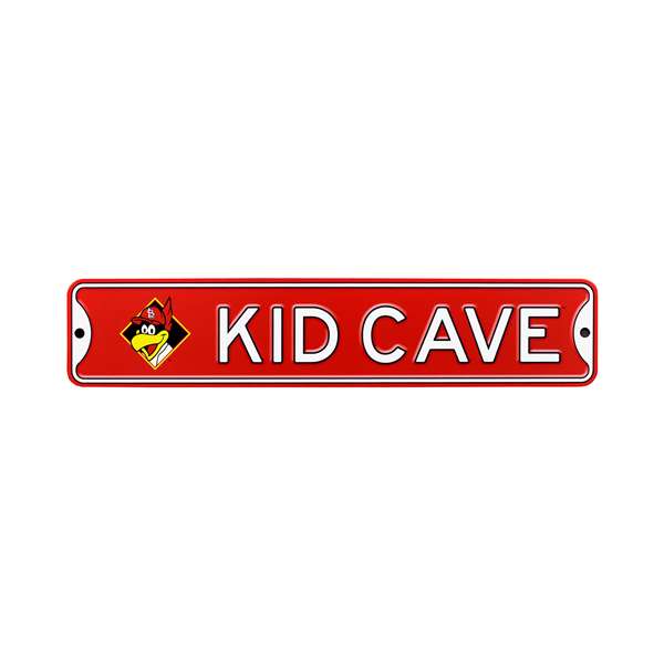 St Louis Cardinals  Steel Kid Cave Sign with Fredbird   