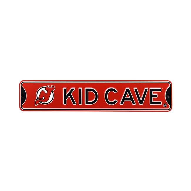 New Jersey Devils  Steel Kid Cave Sign