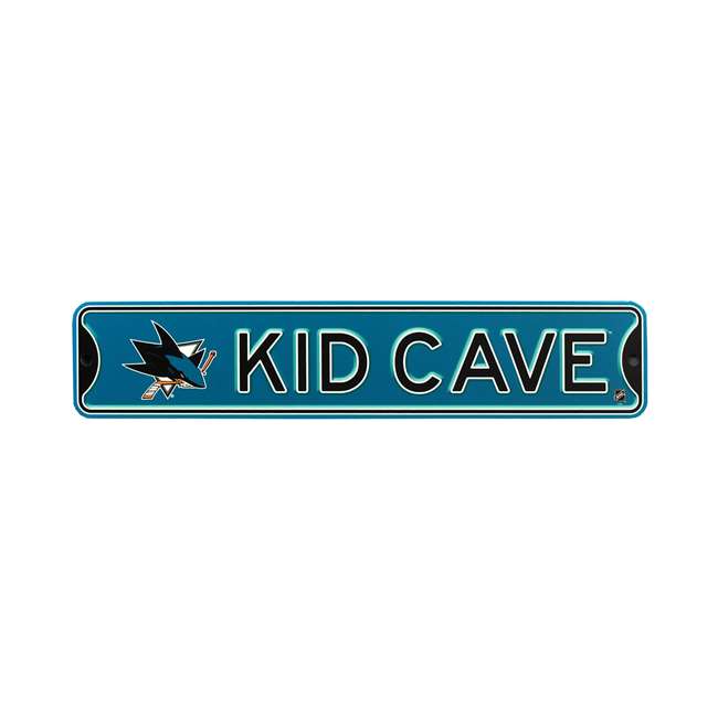 San Jose Sharks  Steel Kid Cave Sign   