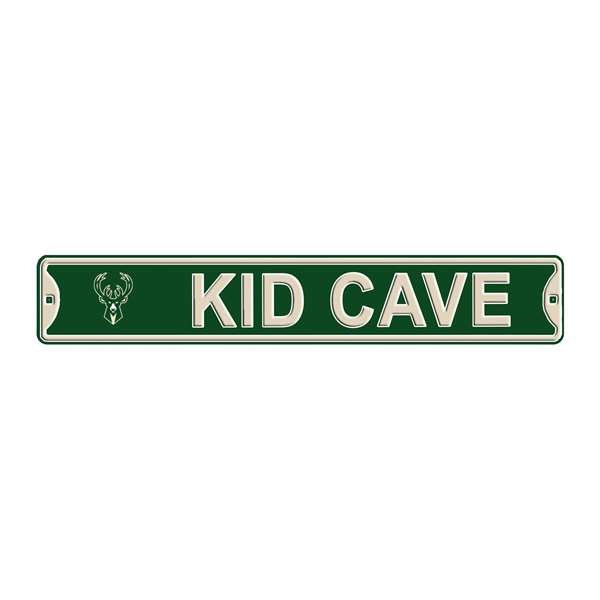 Milwaukee Bucks Steel Kid Cave Sign   