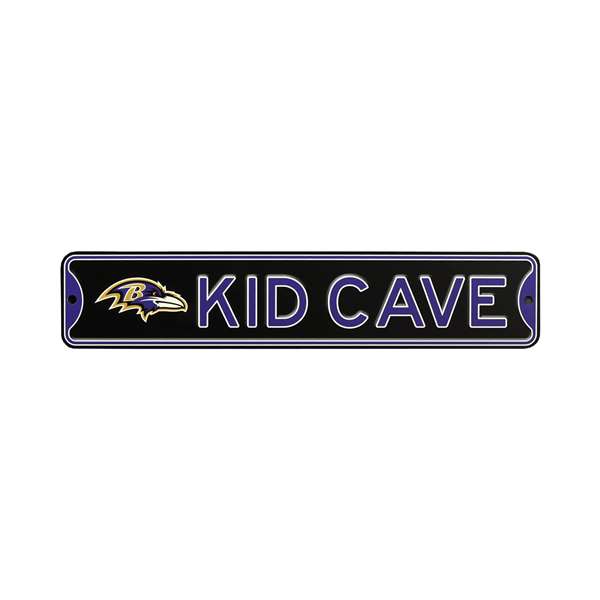 Baltimore Ravens Steel Kid Cave Sign   