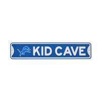 Detroit Lions Steel Kid Cave Sign- Throwback Logo (2017)   